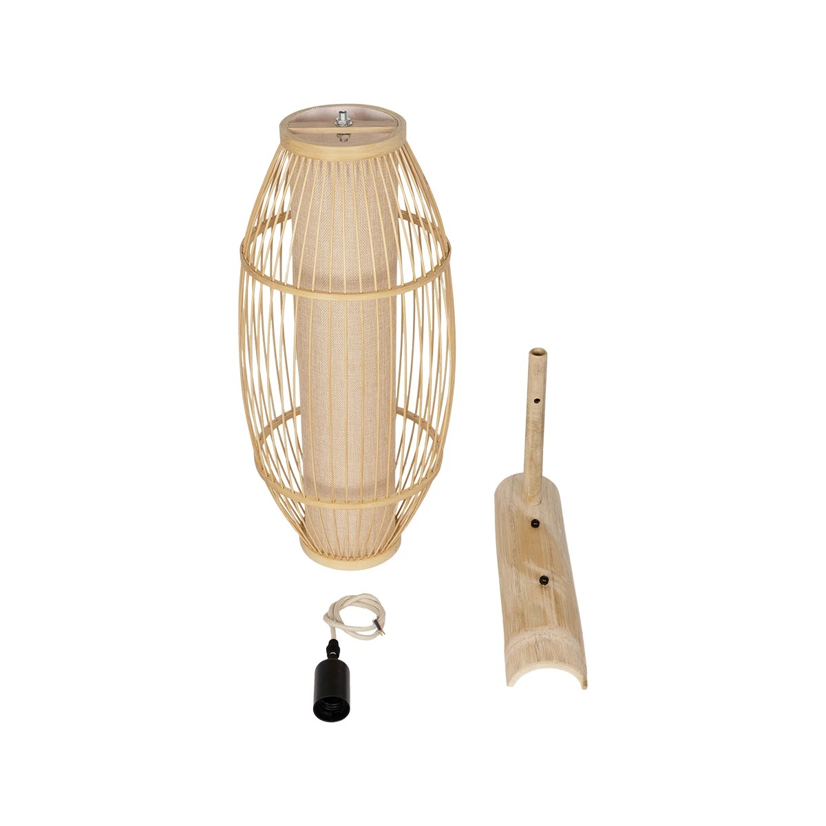 GLOBOSTAR® TULUM 01973 Boho Φωτιστικό Τοίχου - Απλίκα με Ντουί 1 x E27 AC 220-240V IP20 - Μπεζ - Μ25 x Π33 x Υ73cm - Image 7