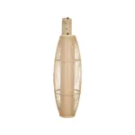 GLOBOSTAR® TULUM 01974 Boho Φωτιστικό Τοίχου - Απλίκα με Ντουί 1 x E27 AC 220-240V IP20 - Μπεζ - Μ28 x Π34 x Υ102cm - Image 2