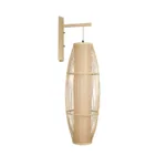 GLOBOSTAR® TULUM 01974 Boho Φωτιστικό Τοίχου - Απλίκα με Ντουί 1 x E27 AC 220-240V IP20 - Μπεζ - Μ28 x Π34 x Υ102cm - Image 3