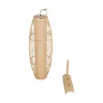 GLOBOSTAR® TULUM 01974 Boho Φωτιστικό Τοίχου - Απλίκα με Ντουί 1 x E27 AC 220-240V IP20 - Μπεζ - Μ28 x Π34 x Υ102cm - Image 7