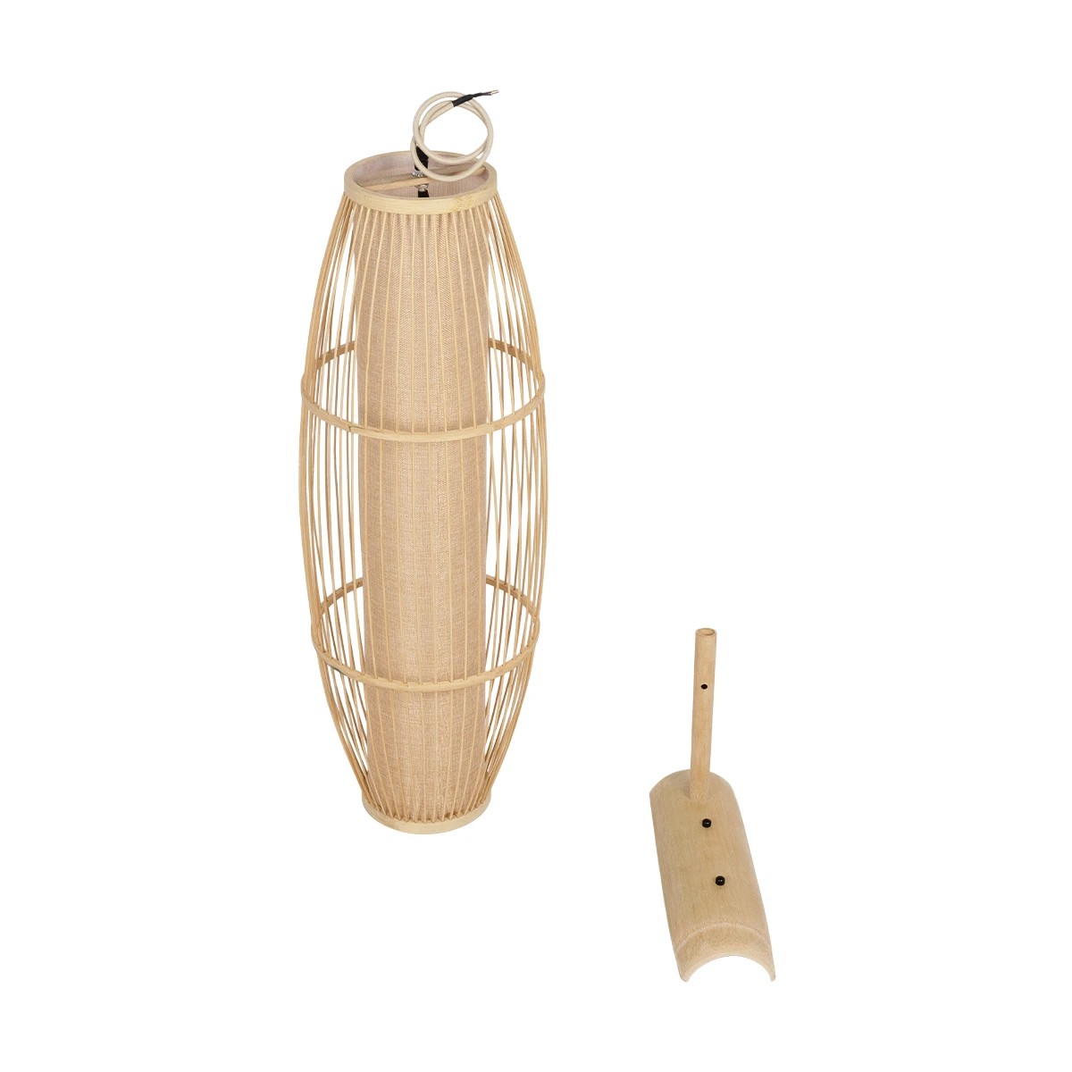 GLOBOSTAR® TULUM 01974 Boho Φωτιστικό Τοίχου - Απλίκα με Ντουί 1 x E27 AC 220-240V IP20 - Μπεζ - Μ28 x Π34 x Υ102cm - Image 7