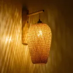 GLOBOSTAR® SELVA 01977 Boho Φωτιστικό Τοίχου - Απλίκα με Ντουί 1 x E27 AC 220-240V IP20 - Μπεζ - Μ24 x Π32 x Υ56cm