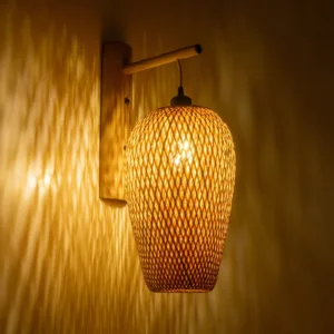 GLOBOSTAR® SELVA 01977 Boho Φωτιστικό Τοίχου - Απλίκα με Ντουί 1 x E27 AC 220-240V IP20 - Μπεζ - Μ24 x Π32 x Υ56cm