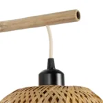 GLOBOSTAR® SELVA 01977 Boho Φωτιστικό Τοίχου - Απλίκα με Ντουί 1 x E27 AC 220-240V IP20 - Μπεζ - Μ24 x Π32 x Υ56cm - Image 6