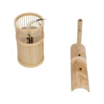 GLOBOSTAR® TULUM 01978 Boho Φωτιστικό Τοίχου - Απλίκα με Ντουί 1 x E27 AC 220-240V IP20 - Μπεζ - Μ16 x Π26.5 x Υ47cm - Image 8