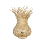 GLOBOSTAR® FARAH 01980 Boho Επιτραπέζιο Φωτιστικό Πορτατίφ με Ντουί 1 x E27 AC 220-240V IP20 - Μπεζ - Μ30 x Π30 x Υ46cm - Image 2