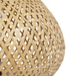 GLOBOSTAR® FARAH 01980 Boho Επιτραπέζιο Φωτιστικό Πορτατίφ με Ντουί 1 x E27 AC 220-240V IP20 - Μπεζ - Μ30 x Π30 x Υ46cm - Image 5