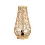 GLOBOSTAR® ARIDA 01982 Boho Επιτραπέζιο Φωτιστικό Πορτατίφ με Ντουί 1 x E27 AC 220-240V IP20 - Μπεζ - Μ20 x Π20 x Υ38.5cm - Image 2