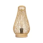 GLOBOSTAR® ARIDA 01982 Boho Επιτραπέζιο Φωτιστικό Πορτατίφ με Ντουί 1 x E27 AC 220-240V IP20 - Μπεζ - Μ20 x Π20 x Υ38.5cm - Image 3