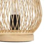 GLOBOSTAR® ARIDA 01982 Boho Επιτραπέζιο Φωτιστικό Πορτατίφ με Ντουί 1 x E27 AC 220-240V IP20 - Μπεζ - Μ20 x Π20 x Υ38.5cm - Image 5