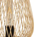 GLOBOSTAR® ARIDA 01982 Boho Επιτραπέζιο Φωτιστικό Πορτατίφ με Ντουί 1 x E27 AC 220-240V IP20 - Μπεζ - Μ20 x Π20 x Υ38.5cm - Image 6