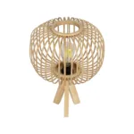 GLOBOSTAR® CHORD 01990 Boho Επιτραπέζιο Φωτιστικό Πορτατίφ με Ντουί 1 x E27 AC 220-240V IP20 - Μπεζ - Μ31 x Π31 x Υ43cm - Image 4