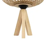 GLOBOSTAR® CHORD 01990 Boho Επιτραπέζιο Φωτιστικό Πορτατίφ με Ντουί 1 x E27 AC 220-240V IP20 - Μπεζ - Μ31 x Π31 x Υ43cm - Image 5