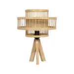 GLOBOSTAR® TULUM 01991 Boho Επιτραπέζιο Φωτιστικό Πορτατίφ με Ντουί 1 x E27 AC 220-240V IP20 - Μπεζ - Μ30 x Π30 x Υ41cm - Image 2