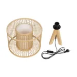 GLOBOSTAR® TULUM 01993 Boho Επιτραπέζιο Φωτιστικό Πορτατίφ με Ντουί 1 x E27 AC 220-240V IP20 - Μπεζ - Μ30 x Π30 x Υ40cm - Image 9