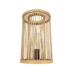 GLOBOSTAR® NOMAD 02000 Boho Επιτραπέζιο Φωτιστικό Πορτατίφ με Ντουί 1 x E27 AC 220-240V IP20 - Μπεζ - Μ20 x Π20 x Υ30cm - Image 3