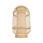 GLOBOSTAR® TULUM 02001 Boho Επιτραπέζιο Φωτιστικό Πορτατίφ με Ντουί 1 x E27 AC 220-240V IP20 - Μπεζ - Μ20 x Π20 x Υ32cm - Image 3