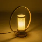 GLOBOSTAR® TULUMKO 02007 Boho Επιτραπέζιο Φωτιστικό Πορτατίφ με Ντουί 1 x E27 AC 220-240V IP20 - Μπεζ - Μ30 x Π12 x Υ32cm