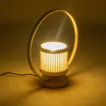 GLOBOSTAR® TULUMKO 02008 Boho Επιτραπέζιο Φωτιστικό Πορτατίφ με Ντουί 1 x E27 AC 220-240V IP20 - Μπεζ - Μ30 x Π12 x Υ32cm