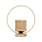 GLOBOSTAR® TULUMKO 02008 Boho Επιτραπέζιο Φωτιστικό Πορτατίφ με Ντουί 1 x E27 AC 220-240V IP20 - Μπεζ - Μ30 x Π12 x Υ32cm - Image 2