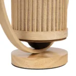 GLOBOSTAR® TULUMKO 02008 Boho Επιτραπέζιο Φωτιστικό Πορτατίφ με Ντουί 1 x E27 AC 220-240V IP20 - Μπεζ - Μ30 x Π12 x Υ32cm - Image 6