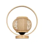 GLOBOSTAR® TULUMKO 02009 Boho Επιτραπέζιο Φωτιστικό Πορτατίφ με Ντουί 1 x E27 AC 220-240V IP20 - Μπεζ - Μ30 x Π18 x Υ32cm - Image 3