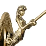 GLOBOSTAR® MERMAID 02389 Vintage Φωτιστικό Τοίχου - Απλίκα με Ντουί 1 x E27 AC 220-240V IP20 - Μπρούτζινο & Πολύχρωμο - Μ17 x Π30 x Υ27cm - Image 6