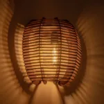 GLOBOSTAR® BOND 205-0050 Boho Φωτιστικό Τοίχου - Απλίκα με Ντουί 1 x E27 AC 220-240V IP20 - Μπεζ - M35 x Π18 x Υ32cm - Image 2