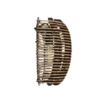 GLOBOSTAR® BOND 205-0050 Boho Φωτιστικό Τοίχου - Απλίκα με Ντουί 1 x E27 AC 220-240V IP20 - Μπεζ - M35 x Π18 x Υ32cm - Image 3