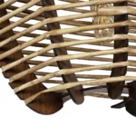 GLOBOSTAR® BOND 205-0050 Boho Φωτιστικό Τοίχου - Απλίκα με Ντουί 1 x E27 AC 220-240V IP20 - Μπεζ - M35 x Π18 x Υ32cm - Image 5