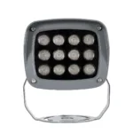 GLOBOSTAR® FLOODXENA 90124 Προβολέας Σποτ Wall Washer LED 12W 1020lm 10° AC 220-240V Αδιάβροχο IP65 Μπλε - Bridgelux SMD Chip - Γκρι Ανθρακί - Μ13.5 x Π11 x Υ15cm - 3 Χρόνια Εγγύηση - Image 3