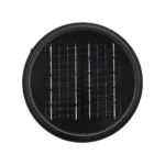 GLOBOSTAR® VEGGIE 90522 Φωτιστικό Κολωνάκι Κήπου LED 10W 500lm 120° με Ενσωματωμένο Φωτοβολταϊκό Panel 6V 2W & Επαναφορτιζόμενη Μπαταρία Li-ion 3.2V 6000mAh με Αισθητήρα Ημέρας-Νύχτας Αδιάβροχο IP65 Ψυχρό Λευκό 6000K - Sanan SMD Chip - Μαύρο - Μ26 x Π26 x Υ60cm - 2 Χρόνια Εγγύηση - Image 5