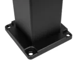 GLOBOSTAR® VEGGIE 90524 Φωτιστικό Κολωνάκι Κήπου LED 10W 500lm 120° με Ενσωματωμένο Φωτοβολταϊκό Panel 6V 2W & Επαναφορτιζόμενη Μπαταρία Li-ion 3.2V 6000mAh με Αισθητήρα Ημέρας-Νύχτας Αδιάβροχο IP65 All in One CCT 6000K-4500K - Sanan SMD Chip - Μαύρο - Μ19.5 x Π19.5 x Υ60cm - 2 Χρόνια Εγγύηση - Image 3