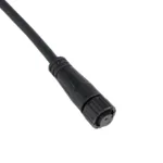 GLOBOSTAR® CONNECTOR 999-0265 2 Pin Σύνδεσμος Τροφοδοσίας για Wall Washers & Προβολείς με Είσοδο 2 x 0.25mm2 & Έξοδο 1 x Αρσενικό Βύσμα Αδιάβροχο IP65 - Μαύρο - Μ20 x Π1.5 x Υ1.5cm - Image 2