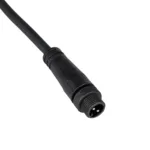 GLOBOSTAR® CONNECTOR 999-0266 2 Pin Σύνδεσμος Τροφοδοσίας για Wall Washers & Προβολείς με Είσοδο 2 x 0.25mm2 & Έξοδο 1 x Θηλυκό Βύσμα Αδιάβροχο IP65 - Μαύρο - Μ20 x Π1.5 x Υ1.5cm - Image 2