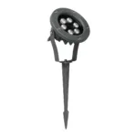 GLOBOSTAR® TREETZINA 999-0267 Φωτιστικό Σποτ για Φυτά - Δέντρα με Βάση Κήπου / Καρφωτό LED 6W 510lm 10° DC 24V Αδιάβροχο IP65 Ultra Θερμό Λευκό 2200K Dimmable - Bridgelux SMD Chip - Γκρι Ανθρακί - Μ12 x Π6 x Υ5cm - 3 Χρόνια Εγγύηση