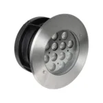 GLOBOSTAR® UNDERWATERTUNI 999-0270 Υποβρύχιο Χωνευτό Σποτ για Σιντριβάνια/Πισίνες LED 12W 1080lm 30° DC 24V Αδιάβροχο IP68 Θερμό Λευκό 2700K Dimmable - Bridgelux SMD Chip - Ανοξείδωτο Ατσάλι SS304 - Μ18 x Π18 x Υ9.3cm / Q15cm - 3 Χρόνια Εγγύηση