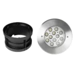 GLOBOSTAR® UNDERWATERTUNI 999-0270 Υποβρύχιο Χωνευτό Σποτ για Σιντριβάνια/Πισίνες LED 12W 1080lm 30° DC 24V Αδιάβροχο IP68 Θερμό Λευκό 2700K Dimmable - Bridgelux SMD Chip - Ανοξείδωτο Ατσάλι SS304 - Μ18 x Π18 x Υ9.3cm / Q15cm - 3 Χρόνια Εγγύηση - Image 7