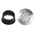 GLOBOSTAR® UNDERWATERTUNI 999-0270 Υποβρύχιο Χωνευτό Σποτ για Σιντριβάνια/Πισίνες LED 12W 1080lm 30° DC 24V Αδιάβροχο IP68 Θερμό Λευκό 2700K Dimmable - Bridgelux SMD Chip - Ανοξείδωτο Ατσάλι SS304 - Μ18 x Π18 x Υ9.3cm / Q15cm - 3 Χρόνια Εγγύηση - Image 8