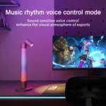 GLOBOSTAR® DESTINY GLB-106-0019 Επιτραπέζιο Φωτιστικό Πορτατίφ με RF Ασύρματο Χειριστήριο & Λειτουργία μέσω WiFi APP LED 10W 600lm 180° AC 220-240V IP20 Πολύχρωμο RGB Dimmable - Sanan SMD Chip - Μαύρο - Μ14 x Π14 x Υ40.5cm - 2 Χρόνια Εγγύηση - Image 7