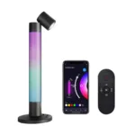 GLOBOSTAR® DESTINY GLB-106-0019 Επιτραπέζιο Φωτιστικό Πορτατίφ με RF Ασύρματο Χειριστήριο & Λειτουργία μέσω WiFi APP LED 10W 600lm 180° AC 220-240V IP20 Πολύχρωμο RGB Dimmable - Sanan SMD Chip - Μαύρο - Μ14 x Π14 x Υ40.5cm - 2 Χρόνια Εγγύηση - Image 2