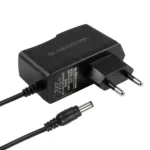 GLOBOSTAR® VOLTIX GLB-107-0001 Τροφοδοτικό/Μετασχηματιστής Class II SELV 12W 1A AC 220-240V σε DC 12V IP20 - Μαύρο Ματ - Μ7.3 x Π4 x Υ2.8cm - 3 Χρόνια Εγγύηση - Image 2