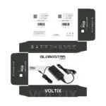 GLOBOSTAR® VOLTIX GLB-107-0003 Τροφοδοτικό/Μετασχηματιστής Class II SELV 60W 5A AC 220-240V σε DC 12V IP20 - Μαύρο Ματ - Μ11.5 x Π5 x Υ3.2cm - 3 Χρόνια Εγγύηση - Image 6