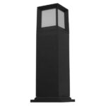 GLOBOSTAR® PALASO 12143 Φωτιστικό Κολωνάκι Κήπου με Ντουί 1 x E27 90° AC 220-240V Αδιάβροχο IP65 - Γκρι Ανθρακί - Μ15 x Π15 x Υ58cm - Image 2