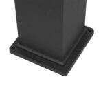 GLOBOSTAR® PALASO 12143 Φωτιστικό Κολωνάκι Κήπου με Ντουί 1 x E27 90° AC 220-240V Αδιάβροχο IP65 - Γκρι Ανθρακί - Μ15 x Π15 x Υ58cm - Image 4