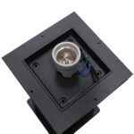 GLOBOSTAR® PALASO 12143 Φωτιστικό Κολωνάκι Κήπου με Ντουί 1 x E27 90° AC 220-240V Αδιάβροχο IP65 - Γκρι Ανθρακί - Μ15 x Π15 x Υ58cm - Image 5