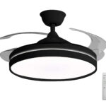 ΑΝΕΜΙΣΤΗΡΑΣ ΟΡΟΦΗΣ Φ106cm DC32W LED 36W CCT PC ΜΕ ΤΗΛ/ΡΙΟ ΜΑΥΡΟΣ - 18-571
