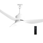 ΑΝΕΜΙΣΤΗΡΑΣ ΟΡΟΦΗΣ IP44 Φ1,32m DC30W LED 22W ABS+ΤΗΛΕΧ/ΡΙΟ ΑΣΠΡΟΣ - 18-530