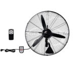 ΑΝΕΜΙΣΤΗΡΑΣ ΕΠΙΤΟΙΧΟΣ ΜΑΥΡΟΣ ΜΕ CONTROL 130W Φ66cm ΜΕ ΤΗΛΕΧ/ΡΙΟ - 18-35