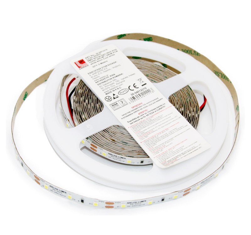 0 ΤΑΙΝΙΑ LED 5m 12VDC 7.2W/m 2835 60LED/m ΜΠΛΕ IP54 - 30-34012214 - Image 1